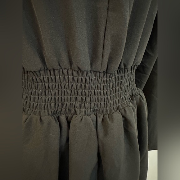 DJ Productions NWT Elegant Black Wrap Dress XL - Picture 4 of 6